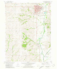 Clarinda South 1981 topographic map thumbnail