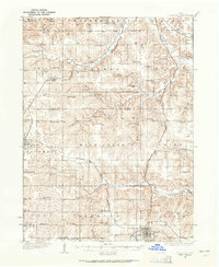 Corydon 1934 topographic map preview