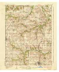 Corydon 1937 topographic map preview