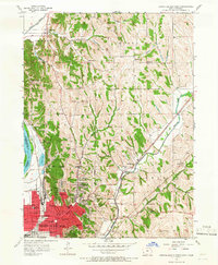 Council Bluffs North 1956 topographic map thumbnail