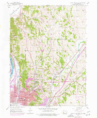 Council Bluffs North 1956 topographic map thumbnail