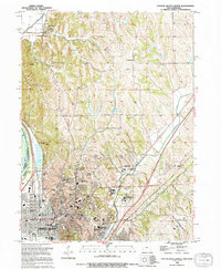 Council Bluffs North 1994 topographic map thumbnail