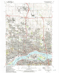 Davenport East 1991 topographic map thumbnail