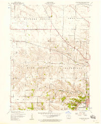 Davenport West 1953 topographic map thumbnail