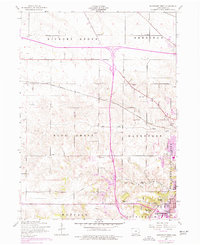 Davenport West 1953 topographic map thumbnail