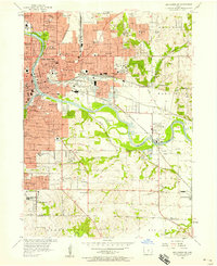 Des Moines SE 1956 topographic map thumbnail