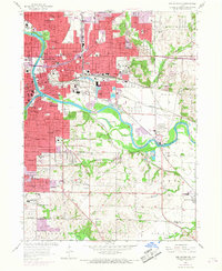 Des Moines SE 1956 topographic map thumbnail