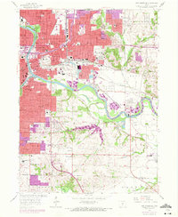 Des Moines SE 1956 topographic map thumbnail