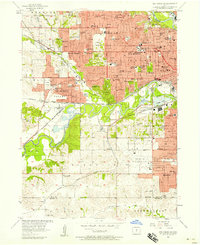 Des Moines SW 1956 topographic map thumbnail
