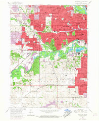 Des Moines SW 1956 topographic map thumbnail