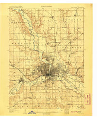 Des Moines 1907 topographic map thumbnail