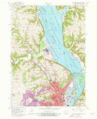 Dubuque North 1956 topographic map thumbnail
