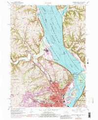 Dubuque North 1956 topographic map thumbnail