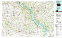 Dubuque South 1984 topographic map thumbnail