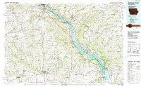 Dubuque South 1984 topographic map thumbnail
