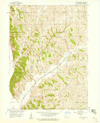 Honey Creek 1957 topographic map thumbnail