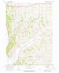 Honey Creek 1957 topographic map thumbnail