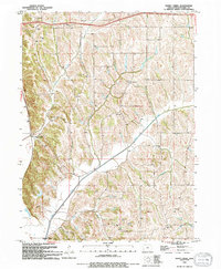 Honey Creek 1994 topographic map thumbnail