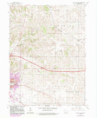 Iowa City East 1965 topographic map thumbnail