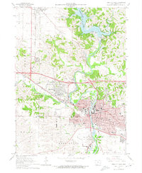 Iowa City West 1965 topographic map thumbnail