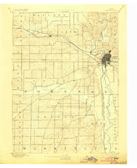 Iowa City 1891 topographic map thumbnail
