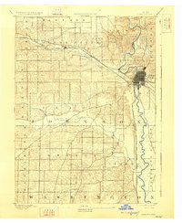 Iowa City 1891 topographic map thumbnail