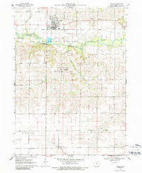 Kalona 1969 topographic map thumbnail