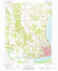 Keokuk 1964 topographic map thumbnail