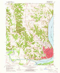 Keokuk 1964 topographic map thumbnail