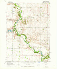 Klondike 1962 topographic map thumbnail