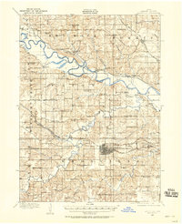 Knoxville 1909 topographic map thumbnail