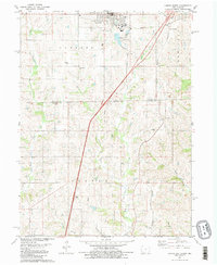 Lamoni South 1981 topographic map thumbnail