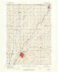 Le Mars 1962 topographic map thumbnail