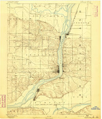 Leclaire 1892 topographic map thumbnail