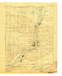 Leclaire 1893 topographic map thumbnail