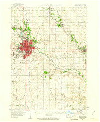 Mason City 1959 topographic map thumbnail