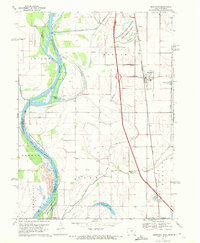 Mondamin 1970 topographic map thumbnail