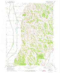 Moorhead NW 1971 topographic map thumbnail