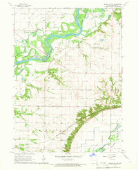 Muscatine NW 1965 topographic map thumbnail