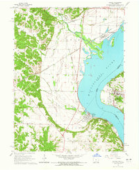 Nauvoo 1964 topographic map thumbnail