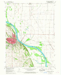 Nebraska City 1966 topographic map thumbnail