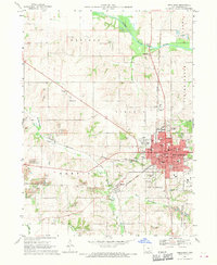 Oskaloosa 1968 topographic map thumbnail