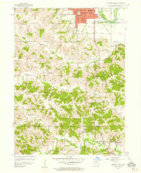 Ottumwa South 1956 topographic map thumbnail