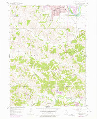 Ottumwa South 1956 topographic map thumbnail