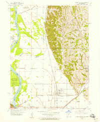Pacific Junction 1956 topographic map thumbnail