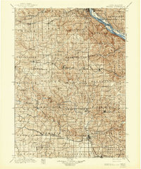 Peosta 1901 topographic map preview