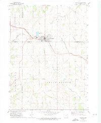 Postville 1971 topographic map thumbnail