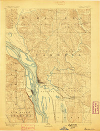 Savanna 1892 topographic map preview
