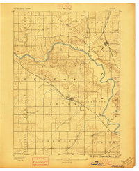 Shellsburg 1888 topographic map thumbnail