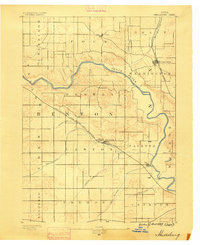 Shellsburg 1889 topographic map thumbnail